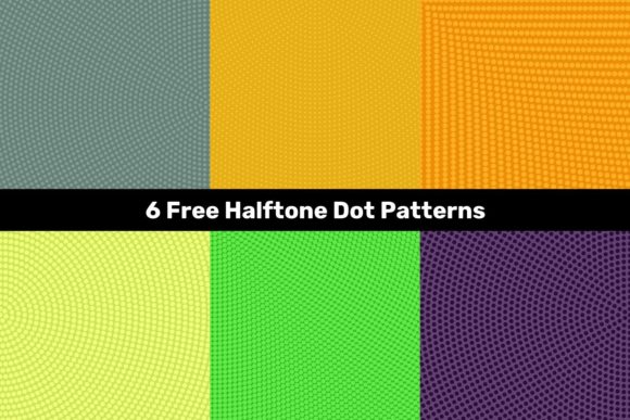 6 Free Halftone Dot Patterns for Creative Designers