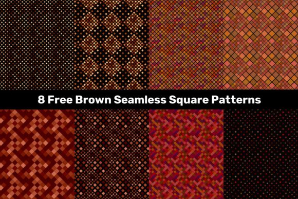 8 Free Brown Seamless Square Patterns: A Versatile Design Resource