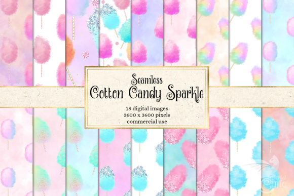 Cotton Candy Sparkle Digital Paper