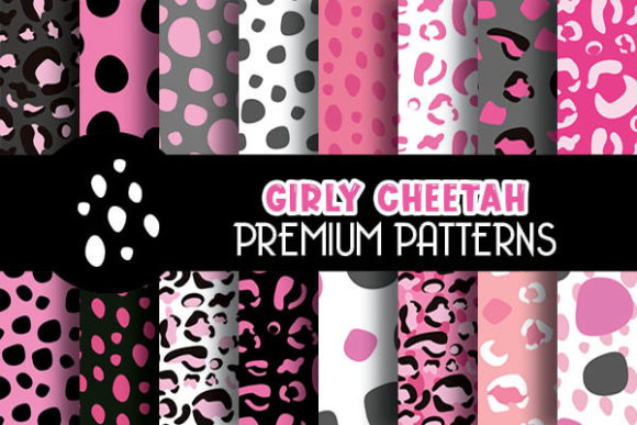 Girly Pink Cheetah Animal Print Papers