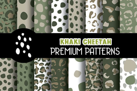 Khaki Cheetah Animal Print Papers