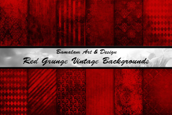 Red Grunge Vintage Backgrounds
